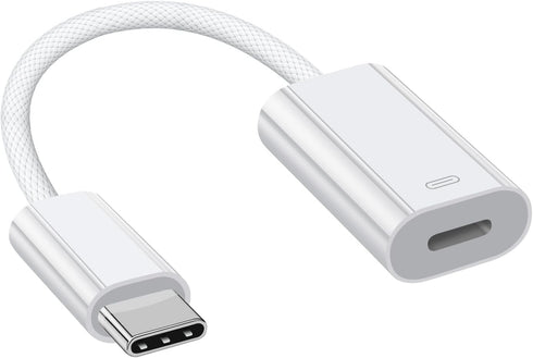 USB C to Lightning Female Adapter for iPhone 15, USB Type C Male to Lightning Female Support Audio Headphones 60W Fast Charge Data Fit with iPhone...
