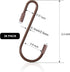 Hotop 36 Pieces S Hooks for Hanging 2.4 Inch Heavy Duty S Shaped Hook Rack Metal Non Slip Hanger for Stocking Kitchen Pot Utensils Closet Wire Bat...