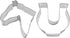 Western Horse Cookie Cutter 2 Piece Set from The Cookie Cutter Shop - Horseshoe & Horse Head Cookie Cutters – Tin Plated Steel - Made in the USA...