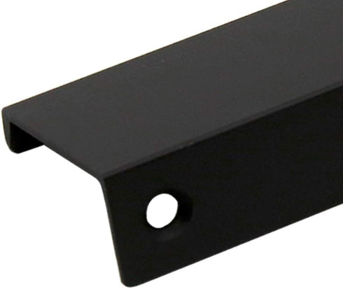 LC LICTOP 80mm/3.15" Black Mount Finger Edge Pull Concealed Handle for Home Kitchen Door Drawer Cabinet(10Pcs)...