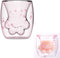 WubbaLubba Coffee Mug Sakura Double Wall Glass Cup Cat Claw Cup Heat-resistant Handmade Creative Milk Mug Tea Whiskey Cup...