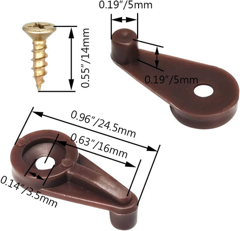 Glass Retainer Clips 5mm Cabinet Glass Clips Window Screen Clips Cabinet Door Glass Retainer Clips with Screws for Fixing Glass Cabinet Doors (50,...