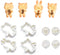 Cute Animal Cookie Cutters, Bear, Cat, Bunny, Piglet Cookie Cutter and Face Stamps, 8-Piece Set...