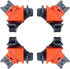 Angle Clamps 4PCS Right Angle Fixing Clip,Multi-function woodworking right angle clamp Adjustable Swing Corner Clamp, Corner Clip Fixer for Weldin...