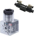 5Pcs Hydraulic Solenoid Valve Solenoid Coil Plug, Transparent Universal With Light Without Wire DC24 (5 Sold At a Time)...