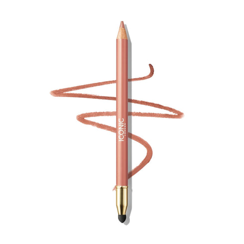 ICONIC LONDON Fuller Pout Sculpting Lip Liner | Blendable, Dual Ended Lip Liner with Creamy Colour and Lip Sponge for Buffing, Cruelty-Free, Vegan...