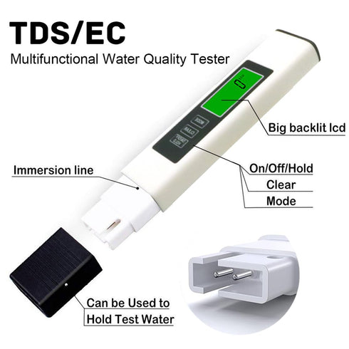 TDS Meter 4 in 1 Digital Water Tester Temperature Meter Accurate Reliable 0-9990 PPM for Drinking Water RO/DI System Aquariums Pools...