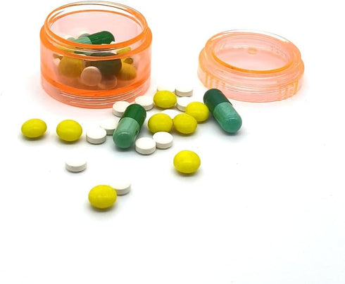 HaiSea Weekly Travel Pill Planner-Monthly Pill Organizer, Daily Month Pill Box-Separate AM/PM Compartments Colors Vary...