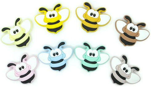 21Pcs Animal Silicone Beads Cute Bee Beads Animal Silicone Focal Beads for Jewelry Making DIY Necklaces Bracelet Keychain Lanyard Crafts Supplies...