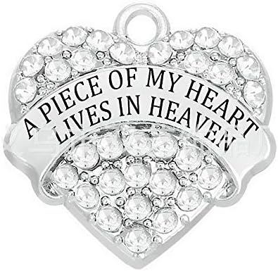 JUPPE Memorial Sympathy Gift - Angel Wings Christmas Ornament Decoration - A Piece of My Heart Lives in Heaven - Bereavement Gift for Loss of Love...