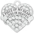 JUPPE Memorial Sympathy Gift - Angel Wings Christmas Ornament Decoration - A Piece of My Heart Lives in Heaven - Bereavement Gift for Loss of Love...