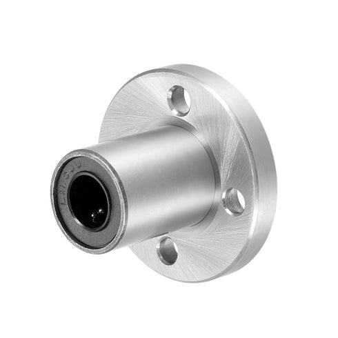 uxcell LM10UU Round Flange Linear Ball Bearings, 10mm Bore Dia, 19mm OD, 29mm Length 2pcs...