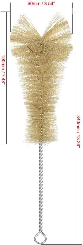 uxcell Laboratory Test Tube 500ml Conical Flask Bristles Cleaning Brush...