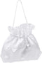 Satin Money Bag Bridal Wedding Dolly Bag Party Handbag (White), 1...