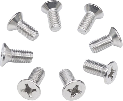 8-Pack Brake Disc Rotor Screws, 93600-06014-0H Rotor Brake Disc Stainless Steel Front and Rear Set Screws is Replacement for Honda, Acura, Hyundai...