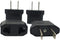 European to US Plug Adapter, 4 Pack Universal Input UK/EU/AU/Asia to USA/Canada/Mexico Adapter Travel Power Plug Adapter Converters(Black)...