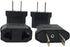 European to US Plug Adapter, 4 Pack Universal Input UK/EU/AU/Asia to USA/Canada/Mexico Adapter Travel Power Plug Adapter Converters(Black)...