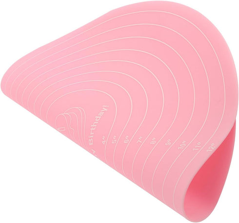 Silicone Baking Mat with Measurements for Cake Turntable Stand Non-Stick Heat Resistant Pastry Baking Sheet...