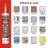 GE Advanced Silicone Caulk for Kitchen & Bathroom - 100% Waterproof Silicone Sealant, 5X Stronger Adhesion, Shrink & Crack Proof - 10 oz Cartridge...