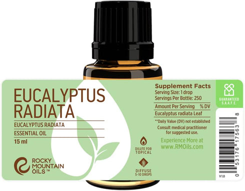 Rocky Mountain Oils Eucalyptus Radiata Essential Oil - Aromatherapy Essential Oils for Diffuser, Topical, and Home - 15ml...