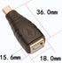 USB 2.0 Type B to Mini USB 5-Pin Type B Female/Male Adapter - 2 Pack...