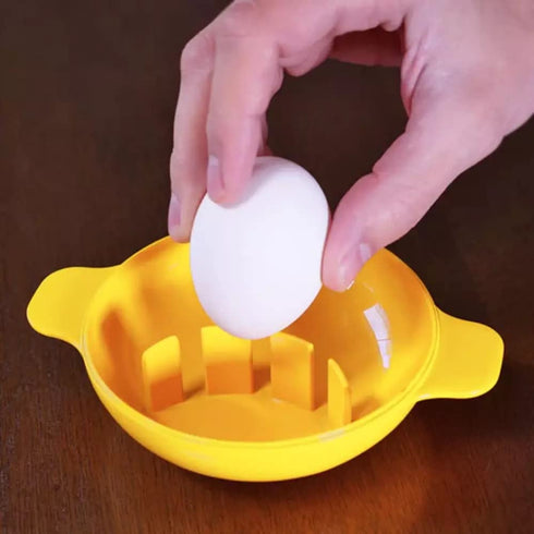 Microwave Egg Cooker Poacher Scramble Omelet Eggwich Maker with Silicone Handles Yolk Separator and Shell Cracker...