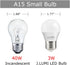 BPC4503 A15 LED Bulb 3W, 3000K Warm White, A15/G45 Small Bulbs, E26 Base, NOT Dimmable (4 Count)...
