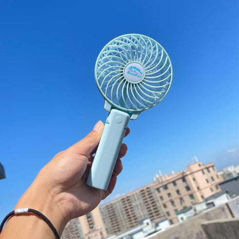 HandFan Portable Fans Battery Operated Handheld Fan Rechargeable USB Desk Fan Foldable for Travel Car Outdoors Home Disney Land (Sky Blue)...