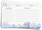 Recipe Cards 4x6 Double Sided Flowers Blue Wildflower Hydrangeas Watercolor Wedding Engagement Housewarming Keepsake Gift (50 Count)...