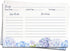 Recipe Cards 4x6 Double Sided Flowers Blue Wildflower Hydrangeas Watercolor Wedding Engagement Housewarming Keepsake Gift (50 Count)...