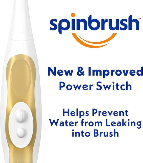 Spinbrush Pro Clean Battery-Powered Electric Toothbrush Value Pack, Soft Bristles, Batteries Included, 1 Brush & 1 Replacement Head...