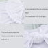 CanB Hair Bow Headband for Infant and Toddler - Stretchy Knot Nylon Baby Accessories (White)...