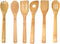 Home Basics 6 Piece Bamboo Kitchen Cutlery Tool Set, Natural, 2.5 x 12 x 0.25...