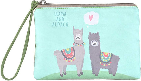 Rantanto Small Cute Cash Coin Purse, Canvas Change Purse, Kawaii Coin Pouch With Handle Christmas Gift For Women Teenager Girls (BG0023 Llama And ...