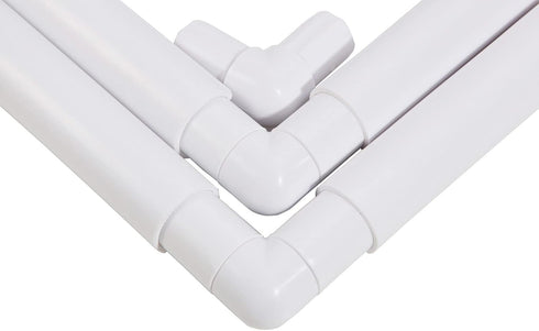 17 X 11" Plastic Cross Stitch Frame Square Embroidery Hoop White DIY Sewing Tools Sewing Hoop Handhold Craft Clip Embroidery Snap Frame Hoop for C...
