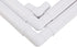 17 X 11" Plastic Cross Stitch Frame Square Embroidery Hoop White DIY Sewing Tools Sewing Hoop Handhold Craft Clip Embroidery Snap Frame Hoop for C...