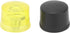 4 Pcs Rubber Hammer Replacement Striking Head Yellow Black Plastic Mallet Head Tips Set for Jewelry Craftsman, Leather Crafts, Wood, Flooring Inst...