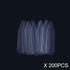 200PCS Clear Plastic Shirt Collar Stays Dress Shirt Collar Holder Inserts Tabs Shirts Collar Bones Jacket Shirt Collar Supports for Men...