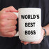 Dunder Mifflin (The Office) World's Best Boss TV Television Show Ceramic Mug Coffee (Tea, Cocoa) 15 OZ Mug, Official Michael Scott Mug As Seen On ...