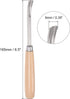 uxcell Wood Chisels Carving Knife, 10mm Chrome Plated 45# Carbon Steel Curved Half-round Tip Woodworking Hand Tool Graver 165mm (6.5-Inch) Length...