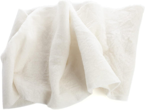 Pure Merino Wool, Extra Fine Pre Felt Fabric for Craft, Needle Felting, Wet Felting, 19 Micron, Natural Ecru Color, 12 x 59 inches...