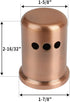 Akicon Copper Kitchen Dishwasher Air Gap Cap, Copper Air Gap Cover for Replacement(AK105AC)...