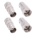 Fancasee 4-Pack F Type Male to BNC Female Adapter 75 Ohm Plug Jack Coax Coaxial Connector Coupler Converter for CCTV Surveillance Security Camera ...