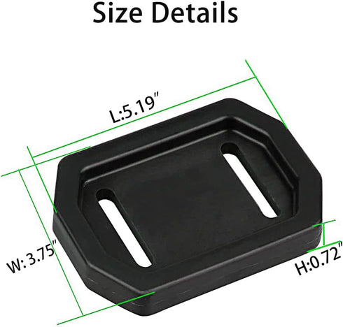 2 Pack Snowblower Skid Shoes Slide Shoe with Mounting Hardware for 731-06439 Polymer Snow Blower Slide Shoe...