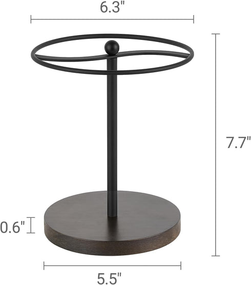 Mkono Sunglasses Organizer Glasses Holder Stand Metal Frame with Wood Base Sunglass Storage Display Eyeglasses Rack for up to 12 Pairs of Eyewear ...