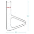 stonylab Thiele Melting Point Tube, Borosilicate Glass Measuring Point Lab Melting Point Tube Triangle Shape Thiele Tube, 150 mm...