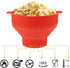 Collapasable Silicon Popcorn Popper Bowl for Microwave with Lid Handle - Resuable BPA free and Dishwasher safe - Silicon Popcorn Popper Maker - 10...