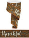 Thankful Wired Edge Ribbon, 2.5" x 10 Yards (Brown)...