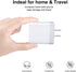 USB Wall Charger,Sicodo 4 Ports Charger Cube 2 Pack 4.8Amp USB Adapter Power Plug Charging Station Box Compatible with iPhone 15/14/13/12/SE/11/X/...