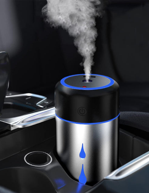 Car Humidifier Diffuser with Star Night Light, Car Diffusers for Essential Oils, Small Humidifier for Car, Office Destop, Bedroom, Car Essentials,...